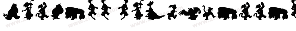 Fitness Silhouettes字体转换